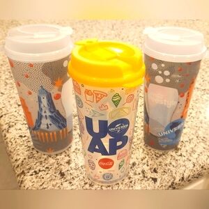 Set of 3 Universal Studios Orlando refillable Coca Cola Freestyle cups